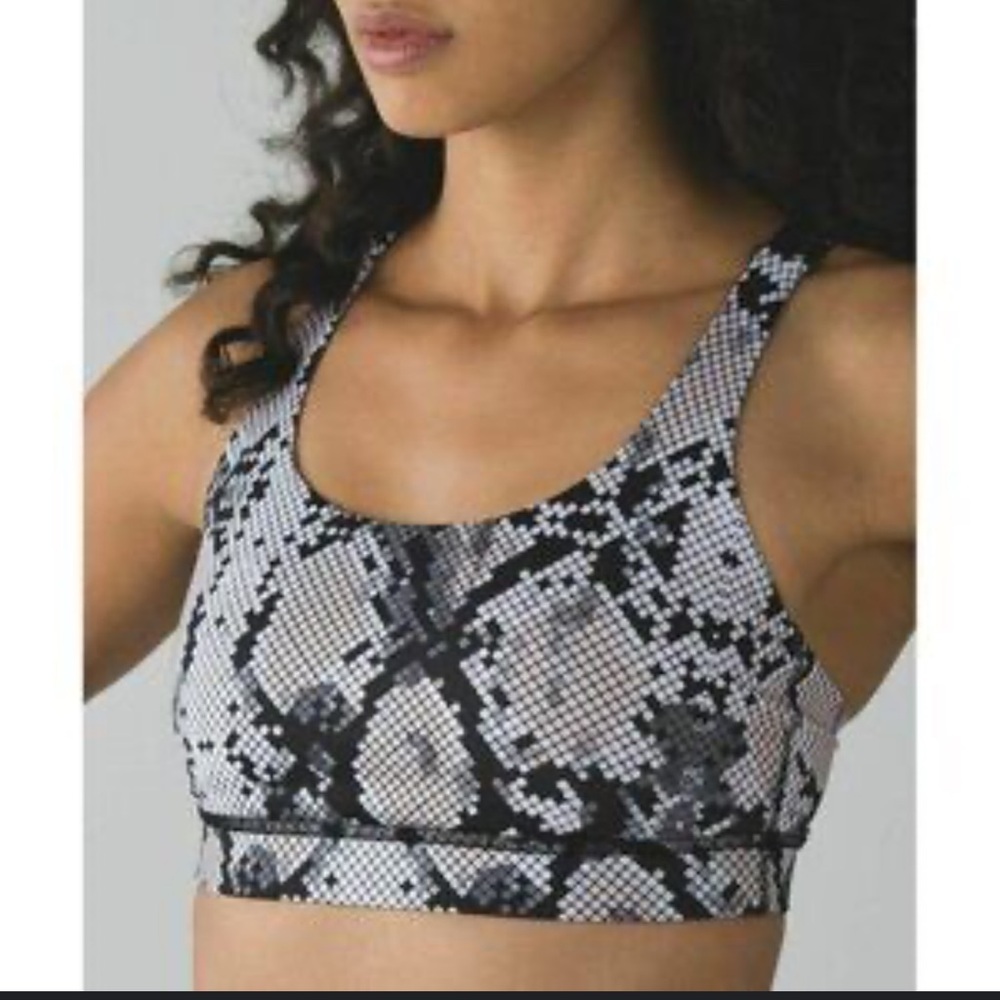 lululemon athletica Black and Gray Sports Bra